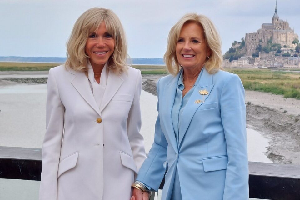 Brigitte Macron et Jill Biden au Mont-Saint-Michel 26 juillet 2023