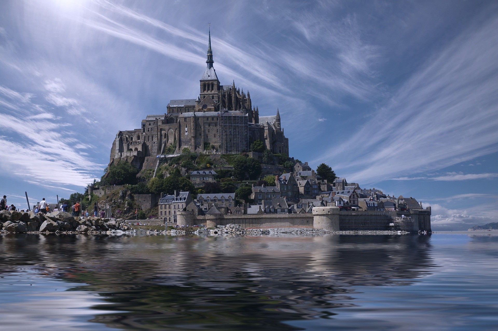 Mont Saint Michel, marée haute
